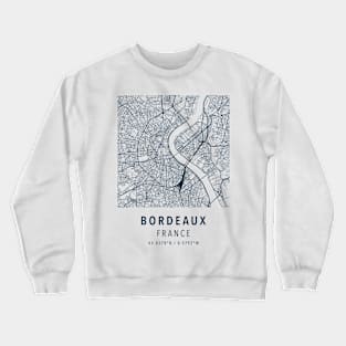 bordeaux simple map Crewneck Sweatshirt